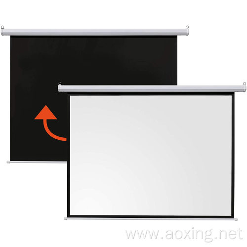 Electric in ceiling canvas motorized projection screens